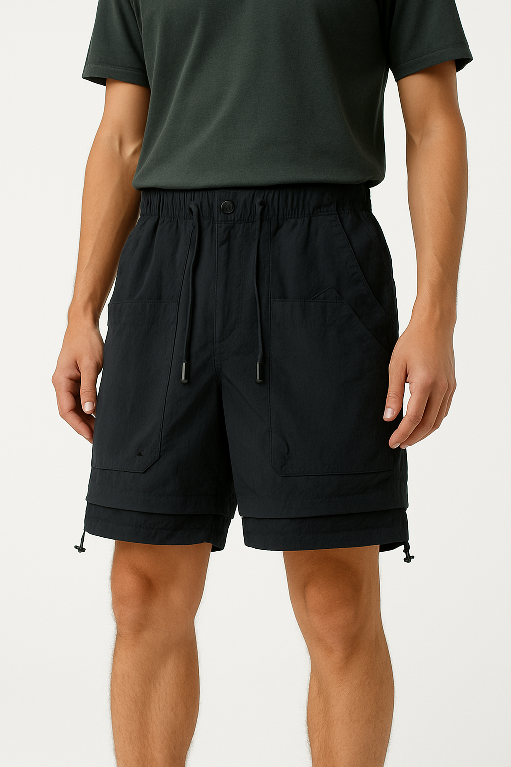 Kairo — Lightweight Nylon Cargo Shorts with Adjustable Fit