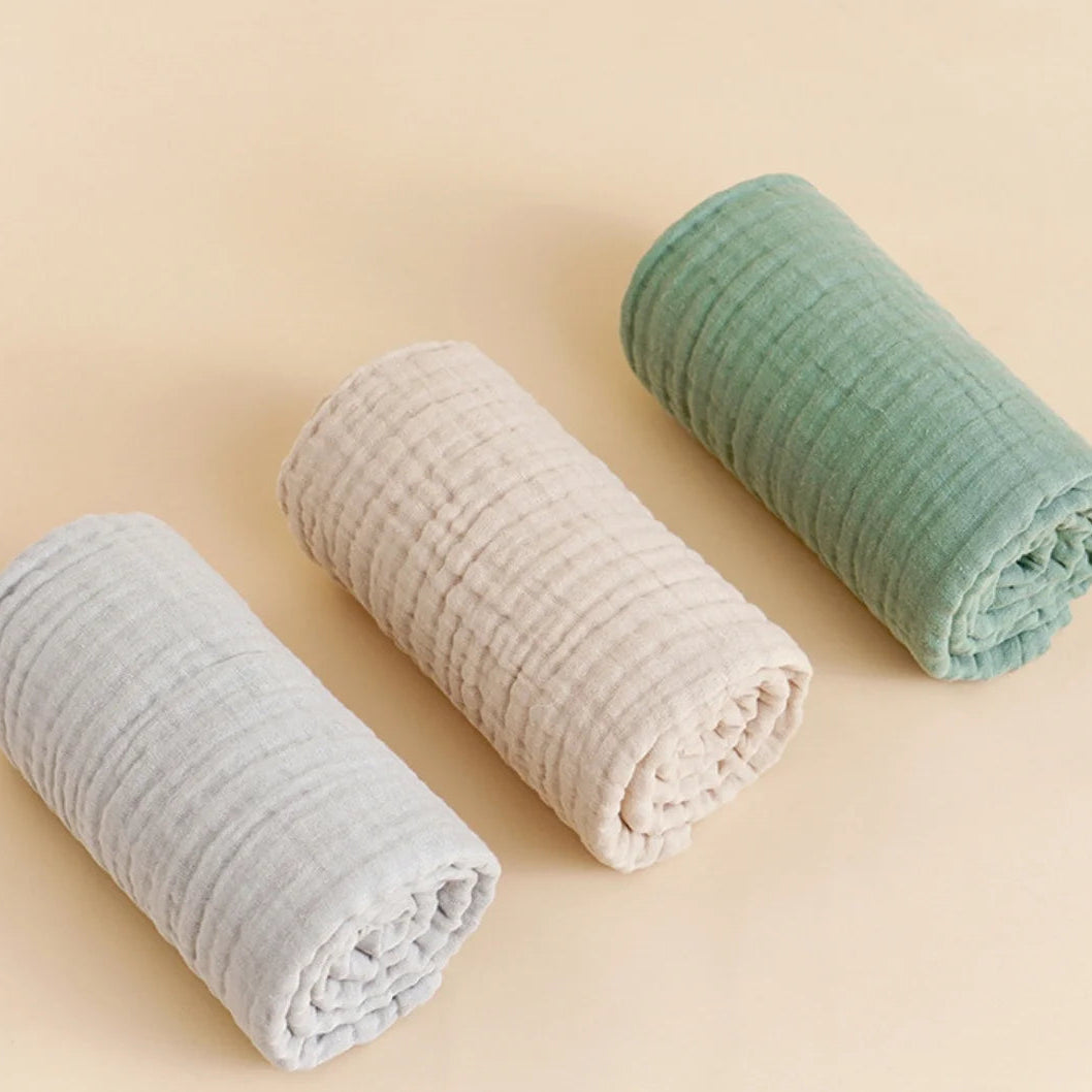 Liora Muslin — 100% Cotton Baby Swaddle Blanket with Breathable Softness