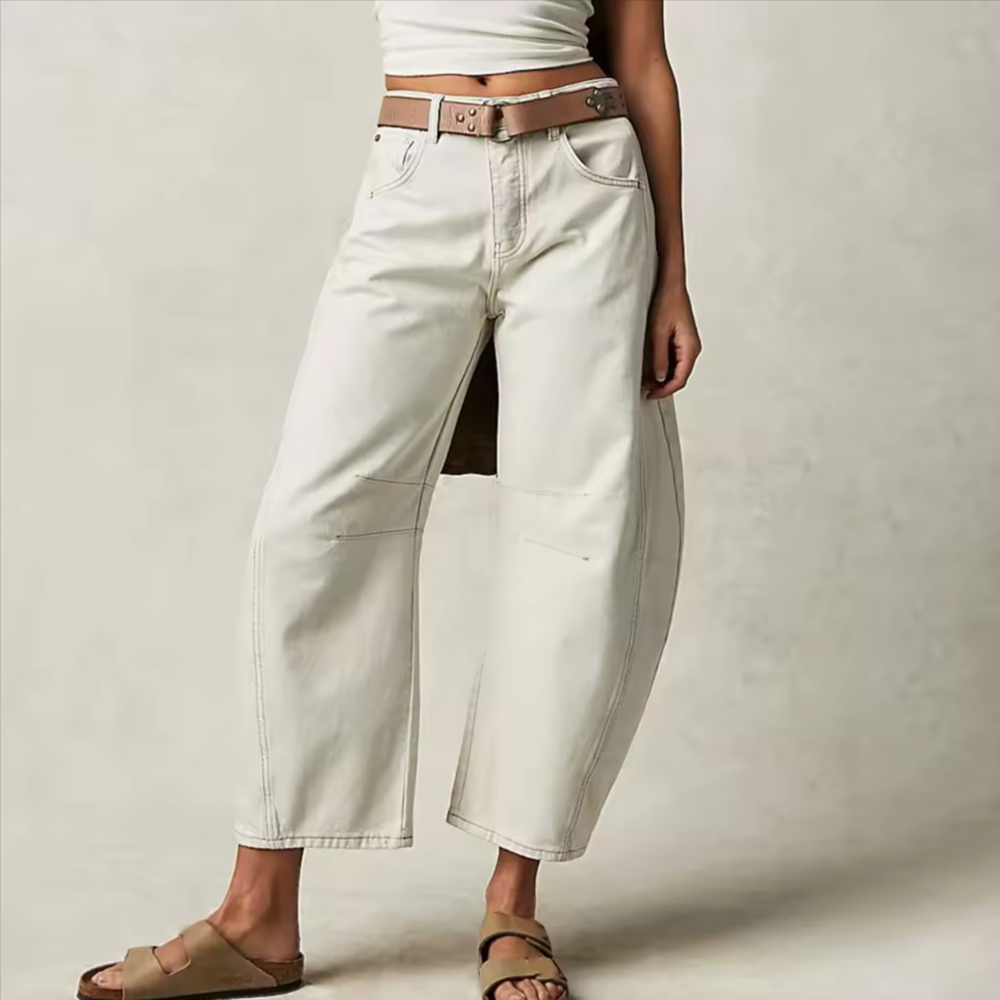 Larenis Wide Leg Jeans — Comfortable Stretch Denim with Retro Fit