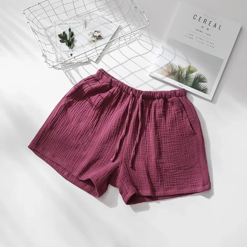 Crepe Cotton Shorts™ — Sleep Cool, Move Free, and Feel Blissfully Comfortable All Day