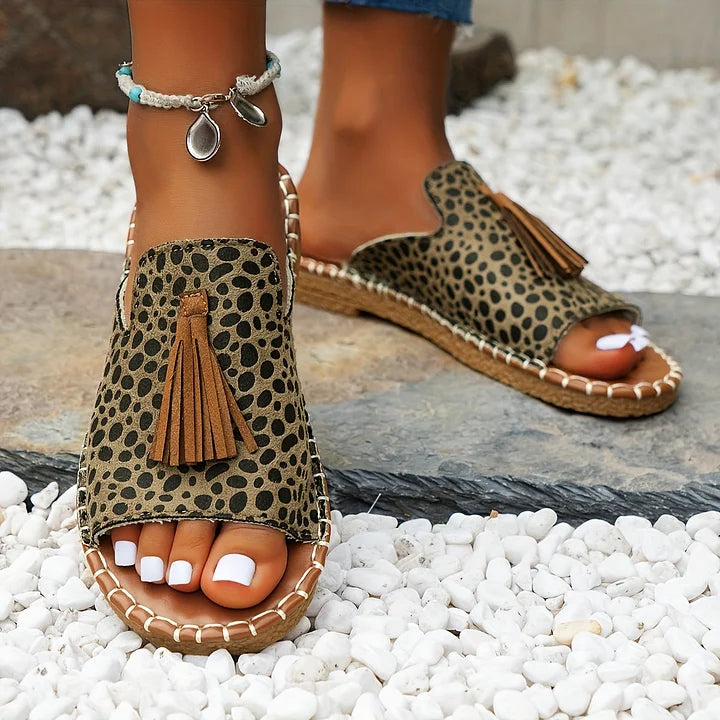 Nevara — Women's Boho Tassel Sandals with Cushioned Comfort