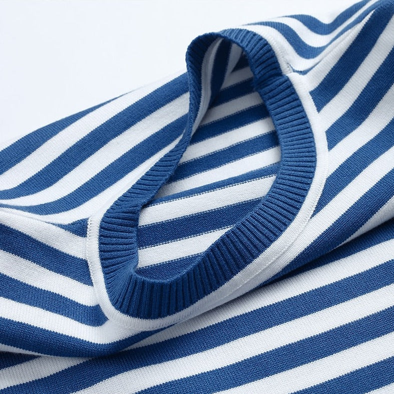 Niora — Organic Cotton Long Sleeve Shirt with Striped Design