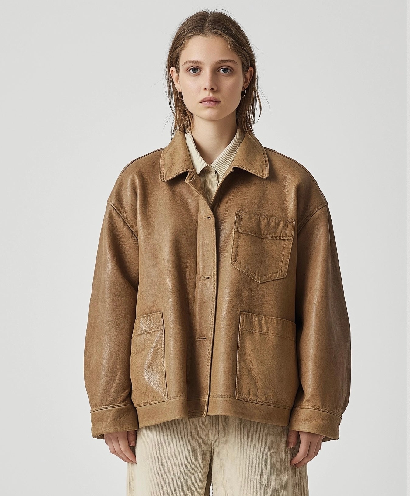 Tan Brown Leather Jacket™ — Ignite Unstoppable Confidence and Own Every Room Instantly