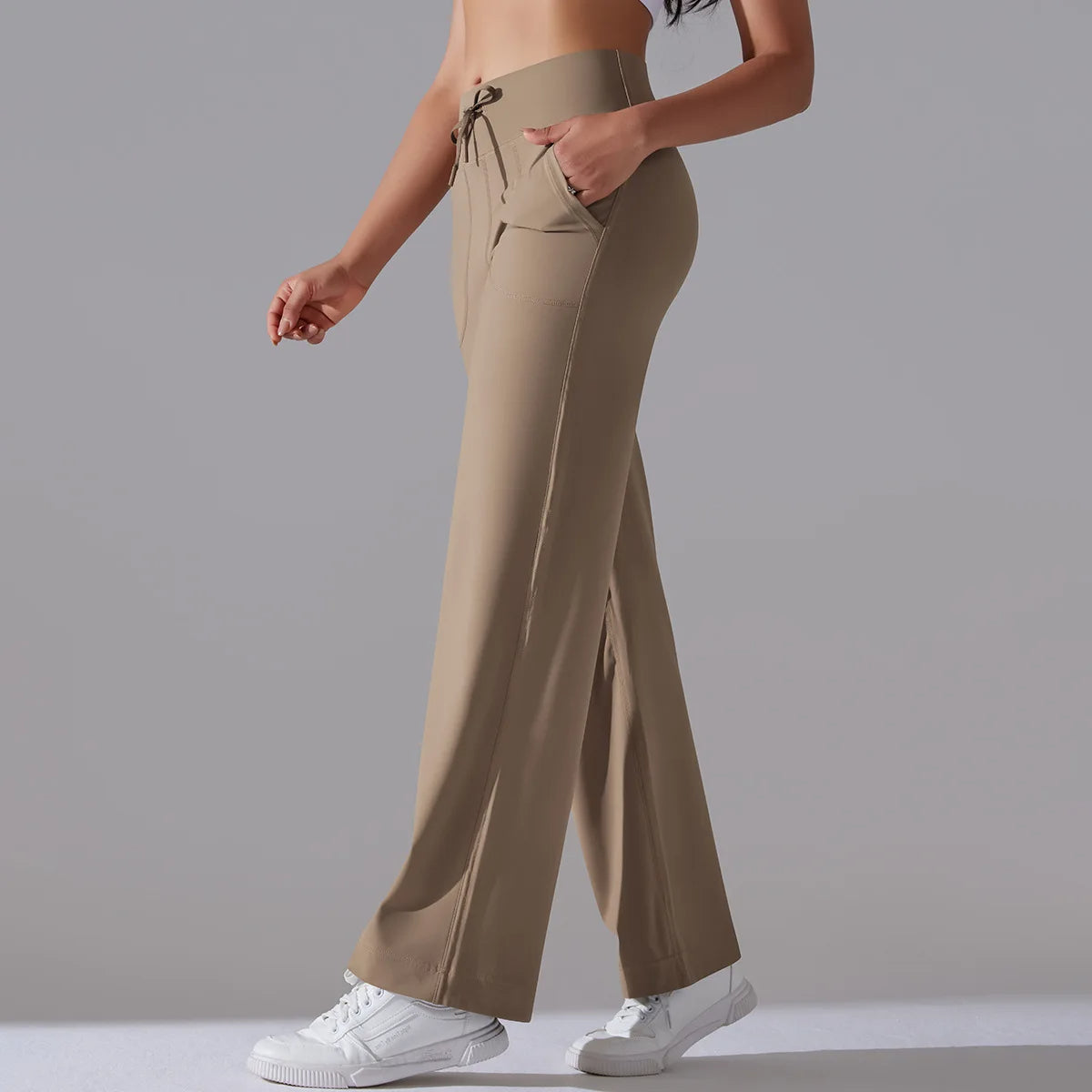 Jovenna — Wide-Leg Contour Pants with Soft 4-Way Stretch Fabric
