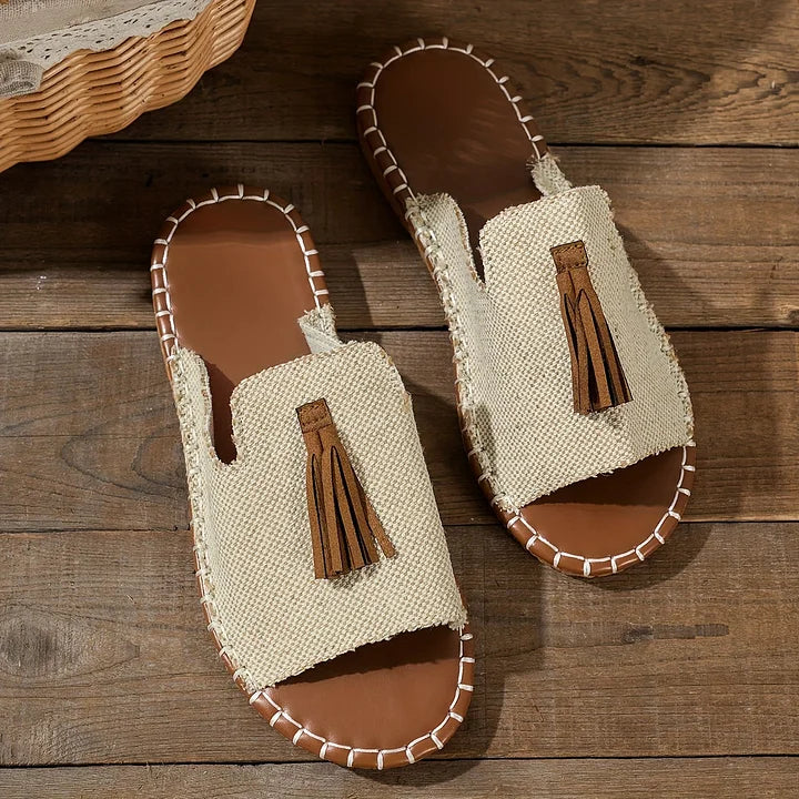Nevara — Women's Boho Tassel Sandals with Cushioned Comfort