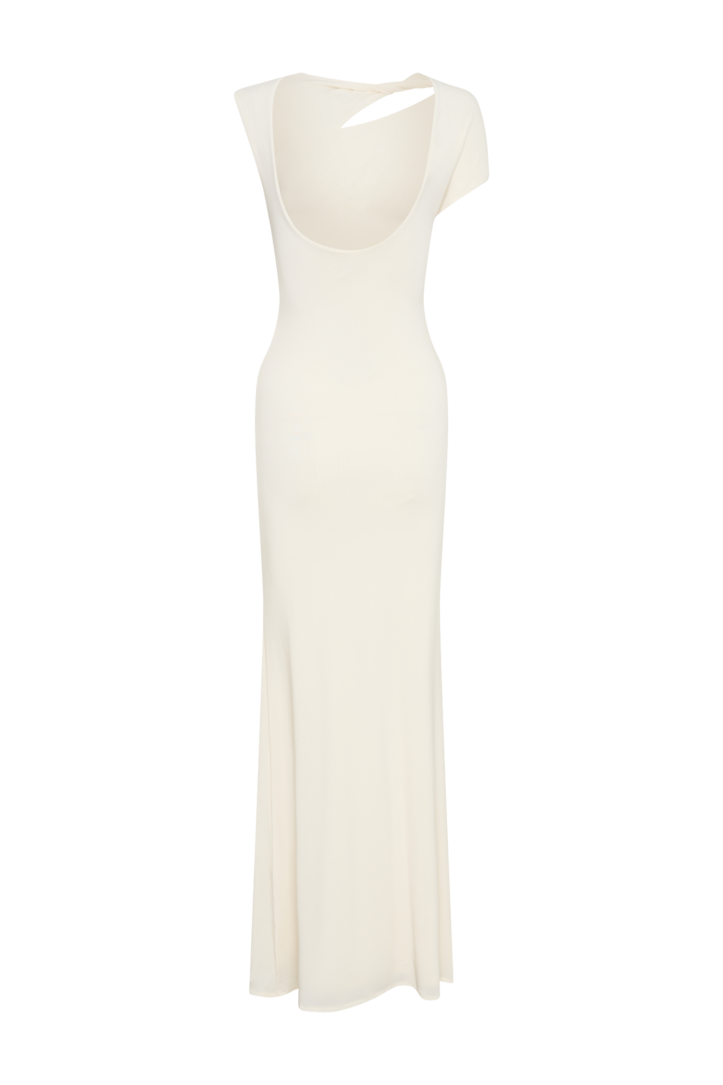 Zentara Slinky Maxi Dress With Hardware - Ivory