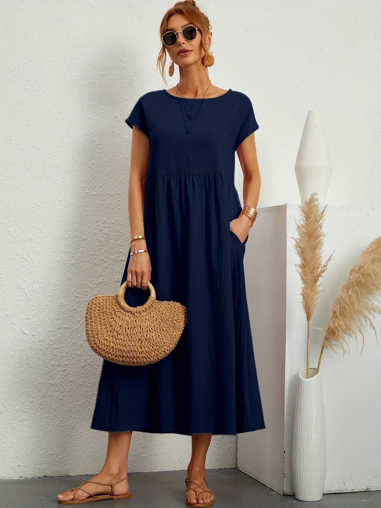 VeraLuxe™ Casual Dress — Effortless Elegance That Commands Every Room