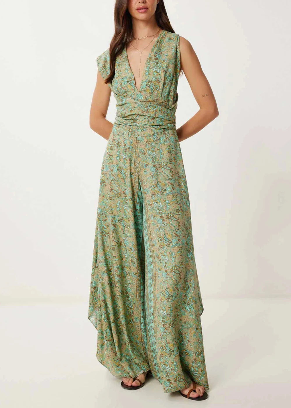 Boho Freedom Jumpsuit™ — Own Every Room with Effortless, Electric Elegance