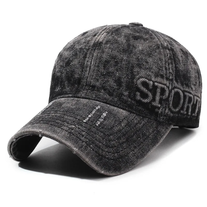 Norla Cap — Vintage Denim Sports Hat with Adjustable Fit