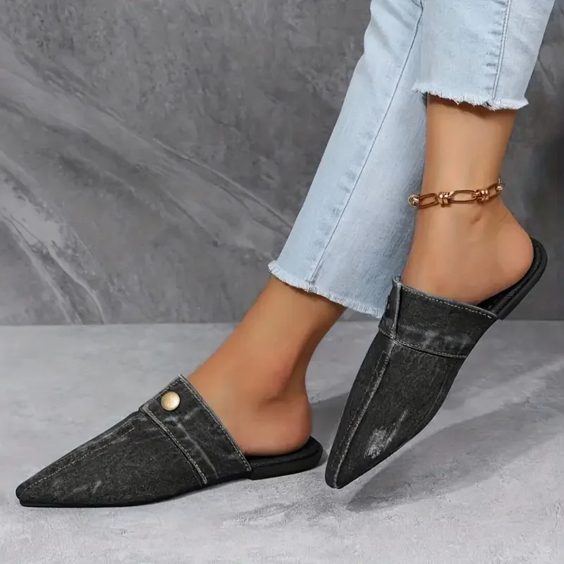 Denim Mules™ — Slip Into Bold Style and All-Day Comfort That Commands Attention