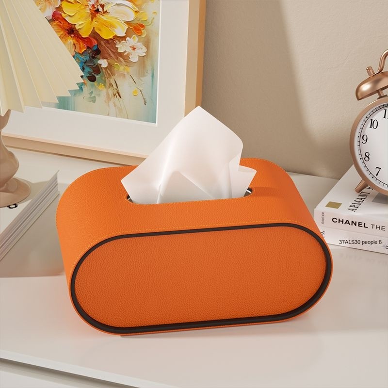 Oval Leather Tissue Box™ — Elevate Everyday Essentials into Stunning Luxury