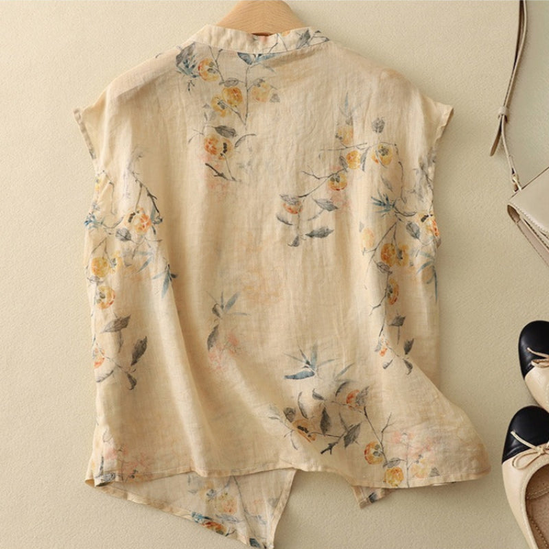 CYNTHARY LINEN TOP