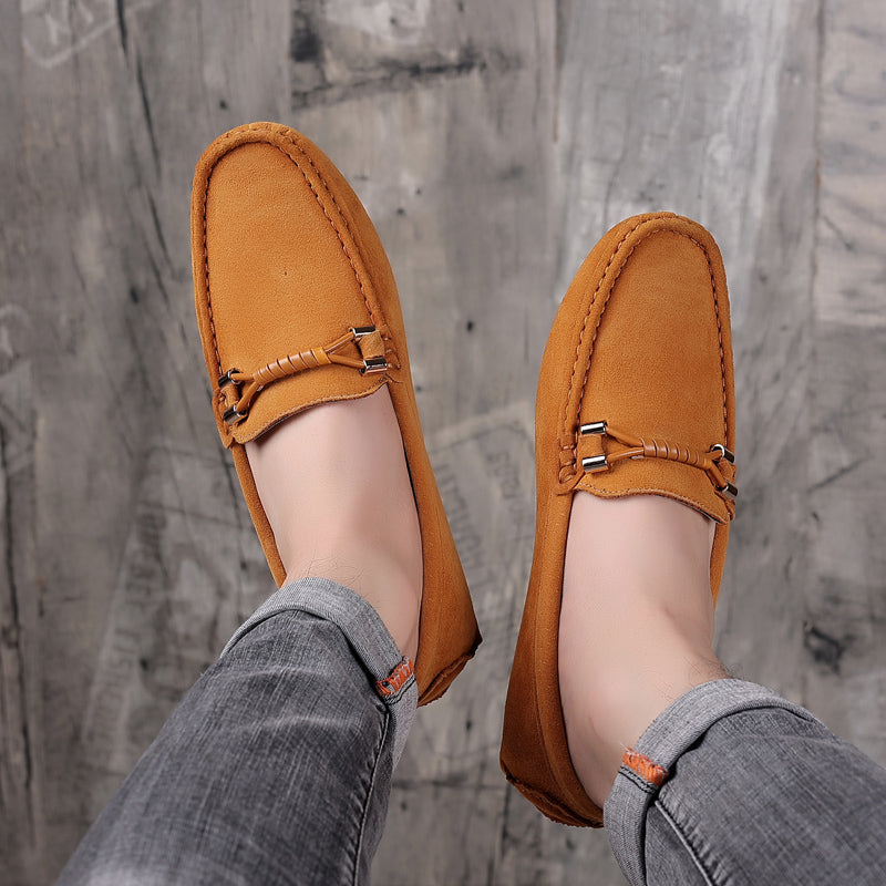 Velorio — Premium Suede Loafers with Cushioned Comfort and Metallic Accents