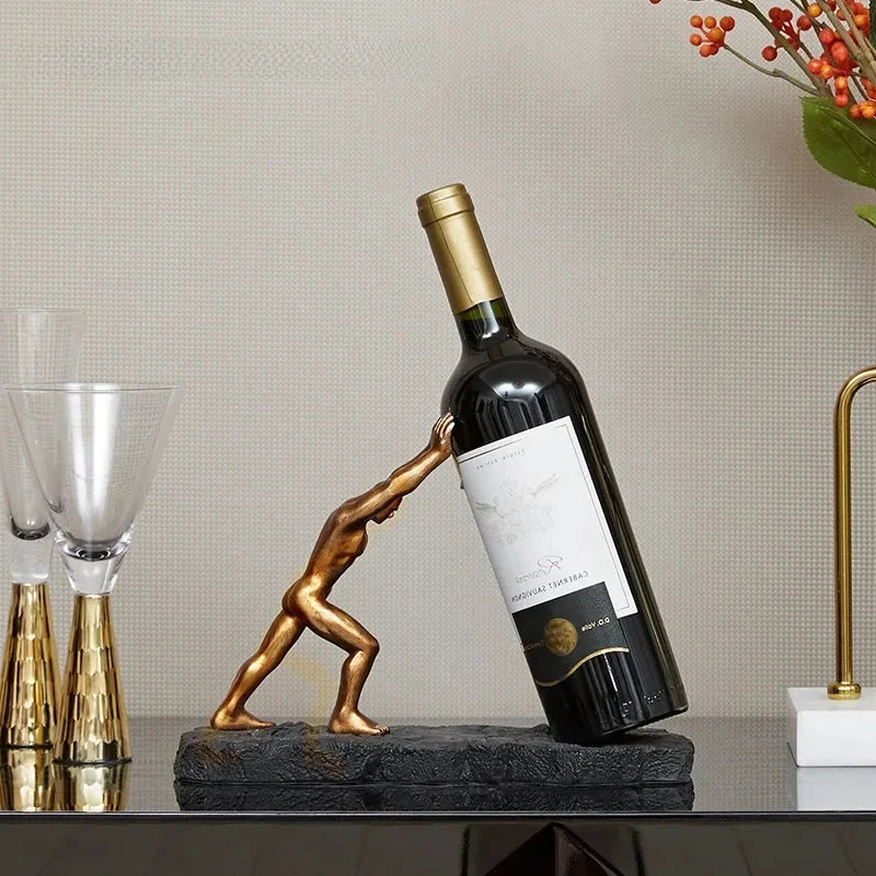 Atlas Wine Holder™ — Turn Every Bottle Into a Bold Statement of Luxury and Style