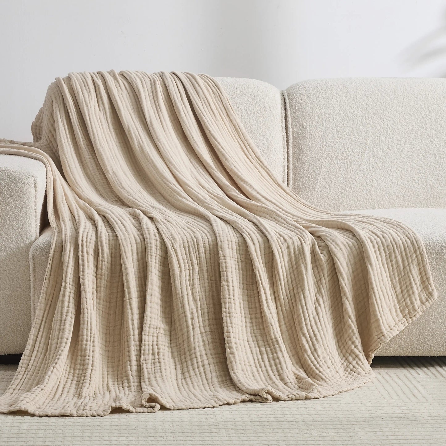 Avrena — 100% Cotton Muslin Blanket with Breathable Softness