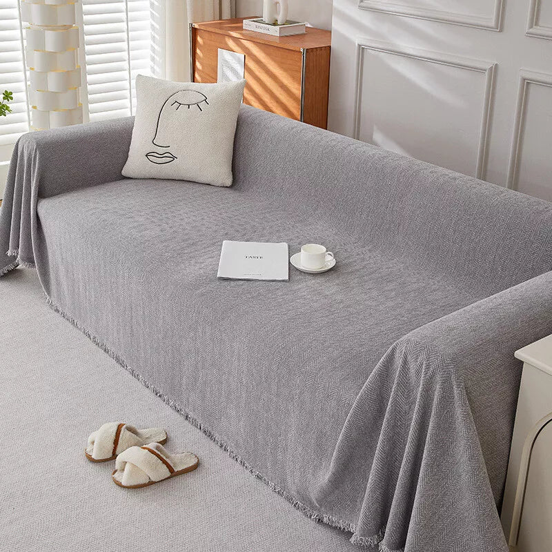 Havenly ā Durable Chenille Couch Cover with Family-Friendly Protection