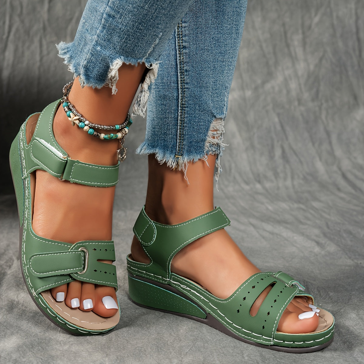 Solarexa™ Cushioned Wedge Sandals — Enjoy Pain-Free Steps and All-Day Refreshing Comfort