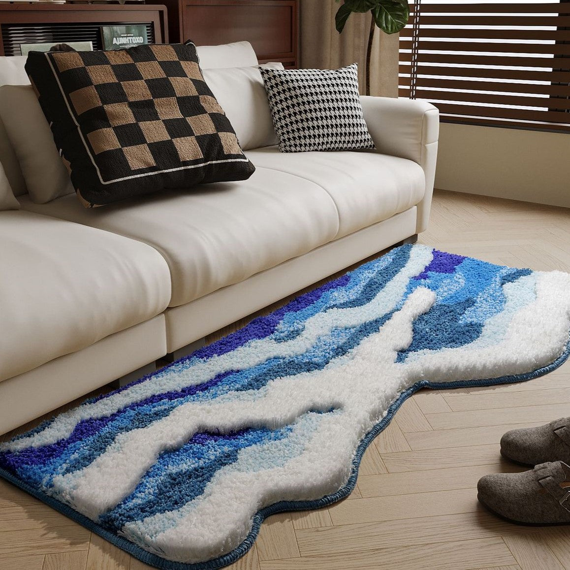 Elan Bora Blue Mat™ — Step Into Soothing Luxury That Warms and Protects Every Inch