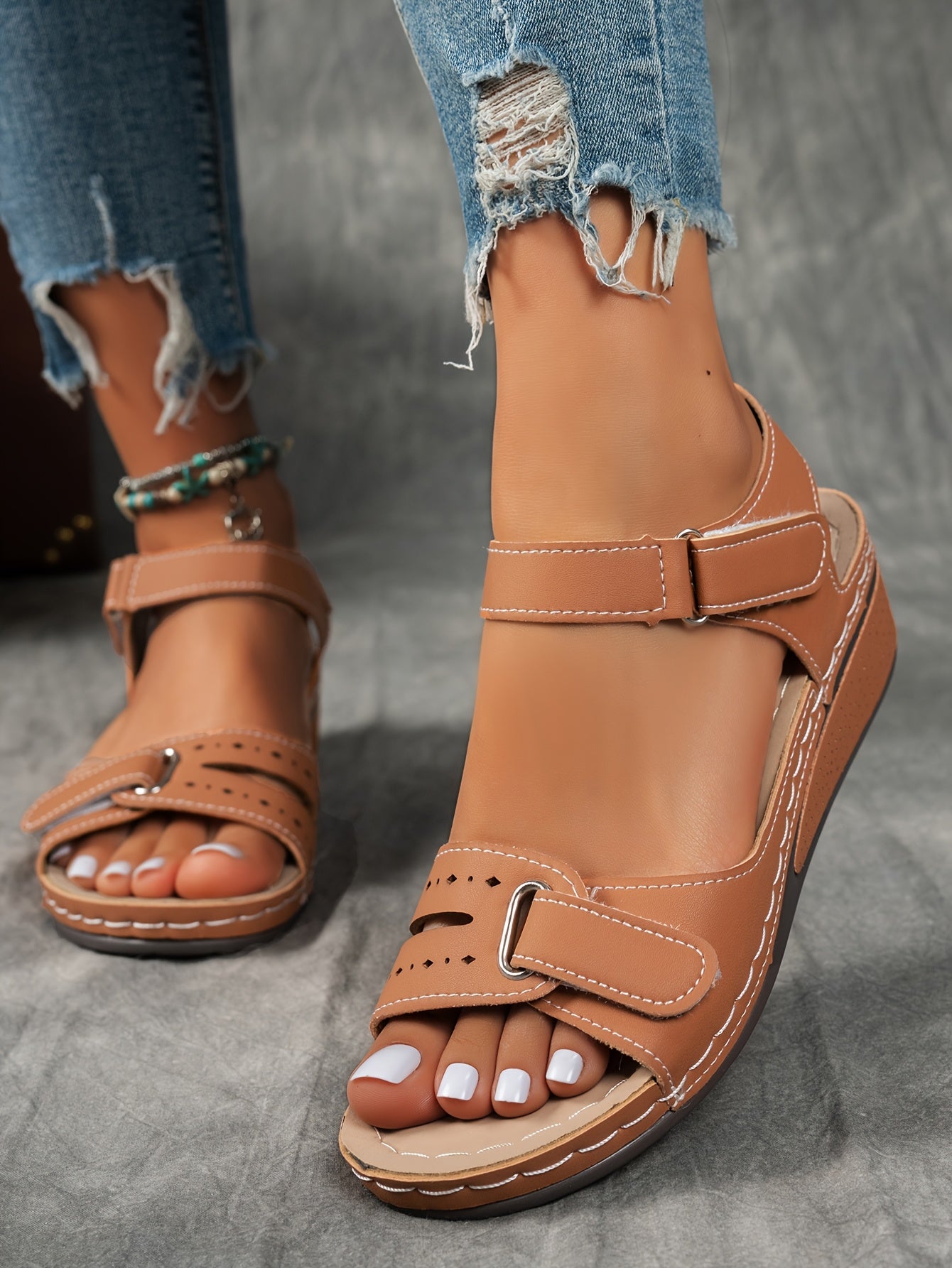 Solarexa™ Cushioned Wedge Sandals — Enjoy Pain-Free Steps and All-Day Refreshing Comfort