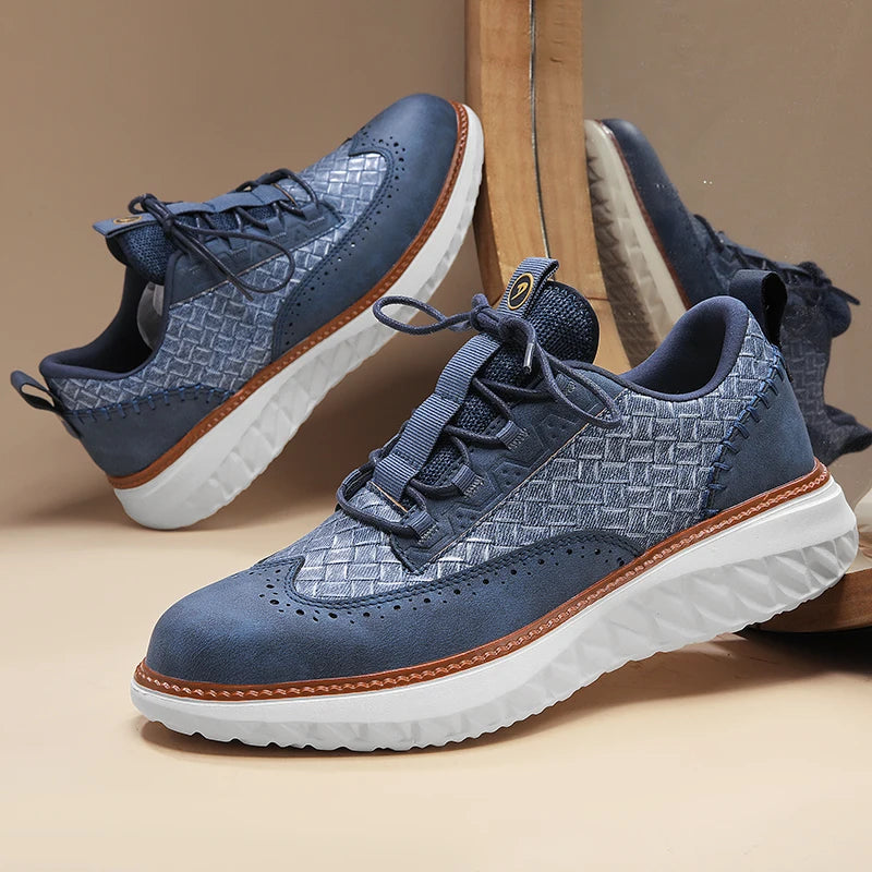 Elynto — Lightweight Genuine Leather Sneakers with Orthopedic Support