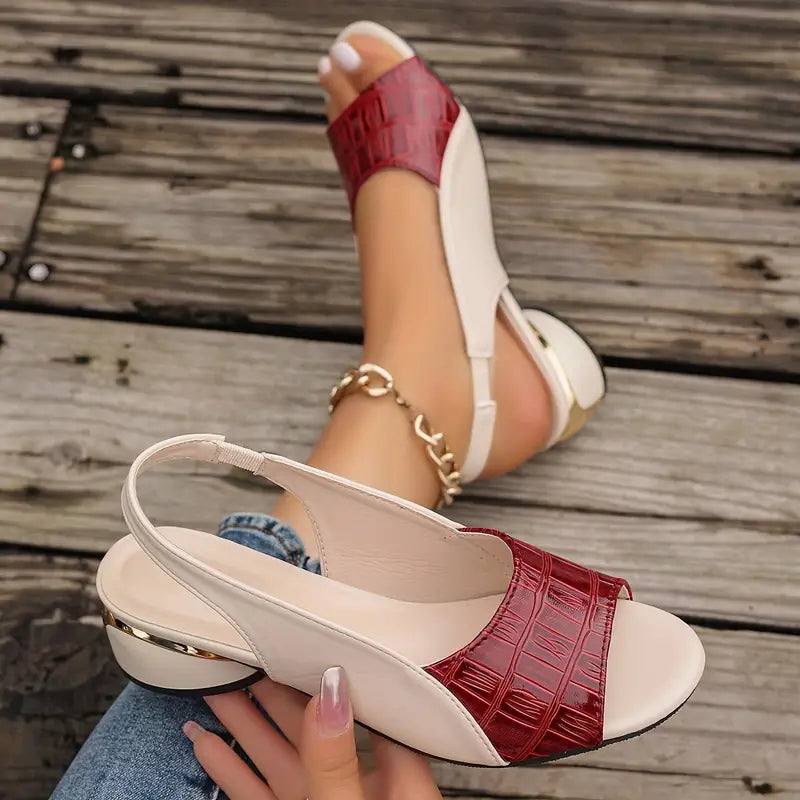 Liora — Orthopedic PU Leather Sandals with Arch Support