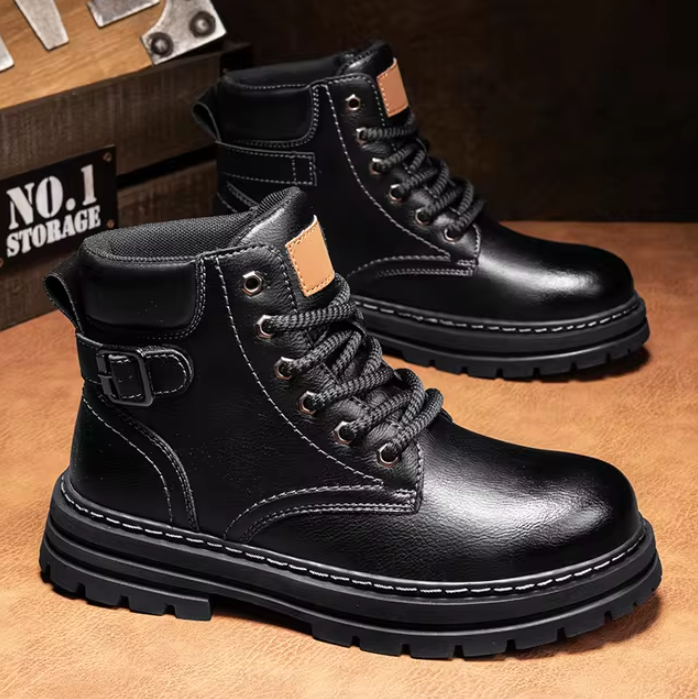 Norla Boots — Genuine Leather Durable Casual Boots with Adjustable Buckle