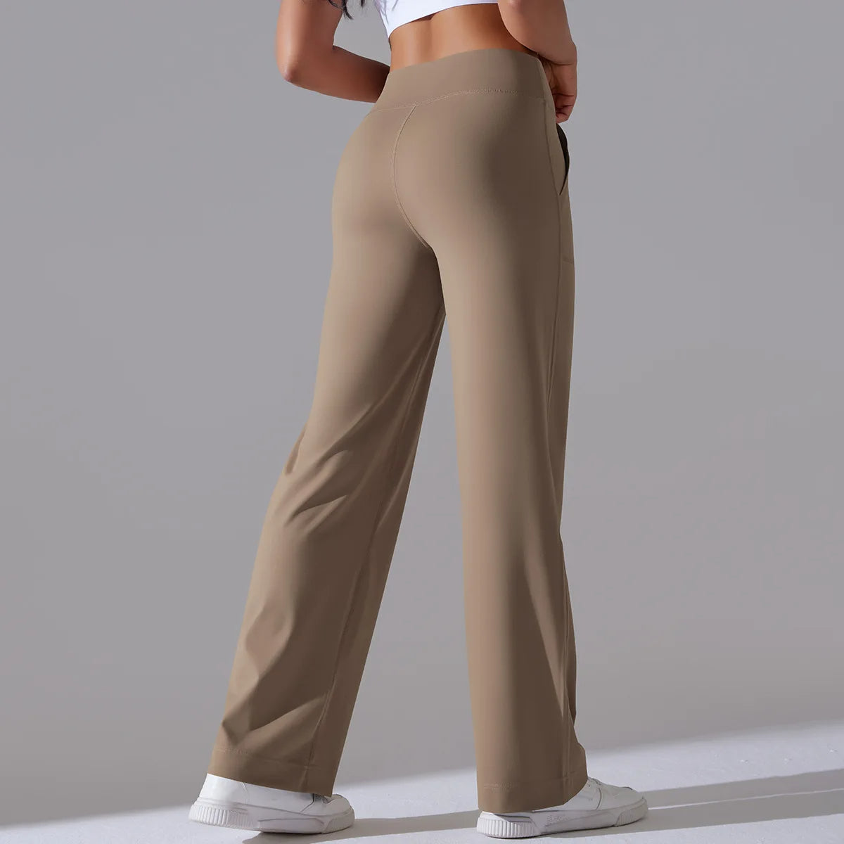 Jovenna — Wide-Leg Contour Pants with Soft 4-Way Stretch Fabric