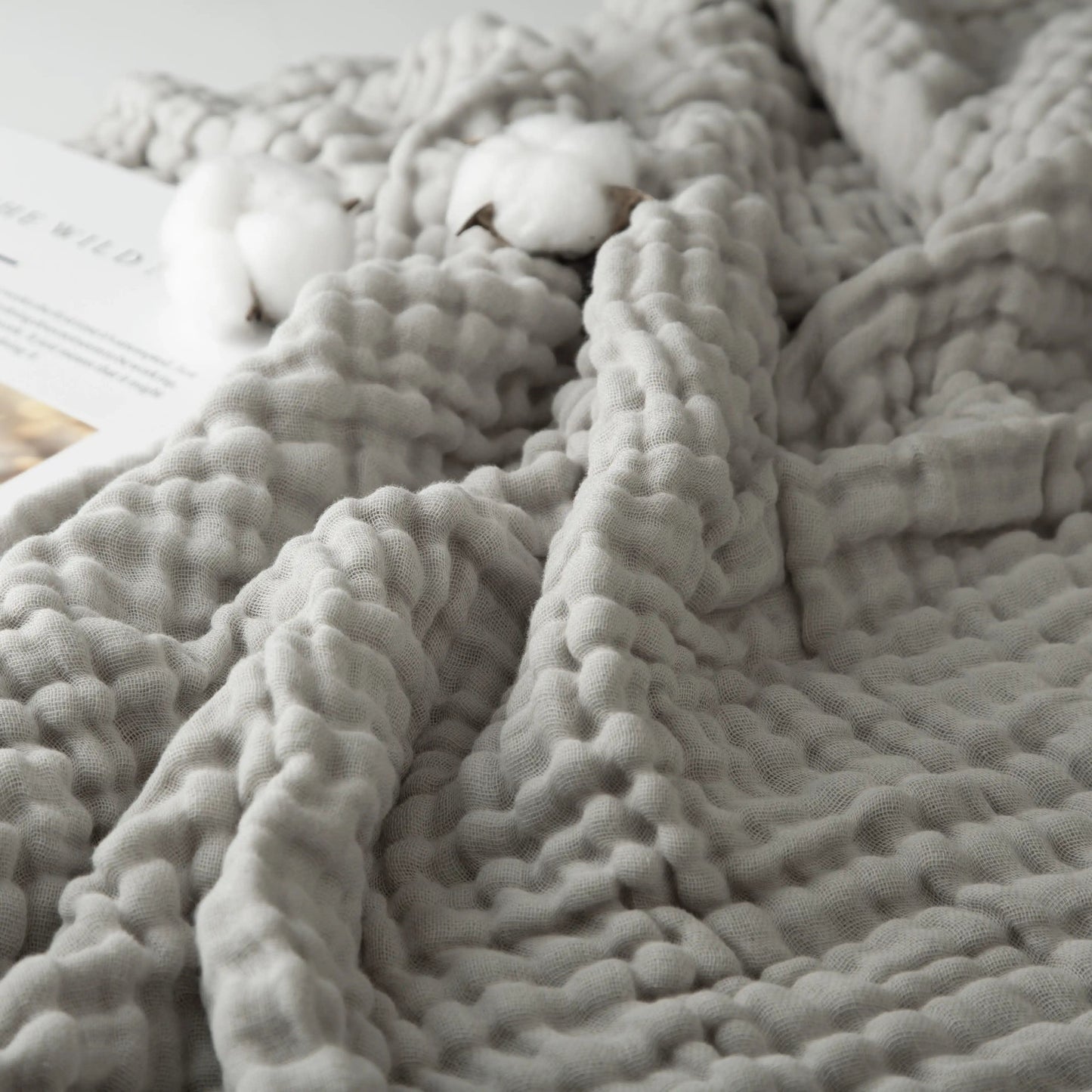 Avrena — 100% Cotton Muslin Blanket with Breathable Softness