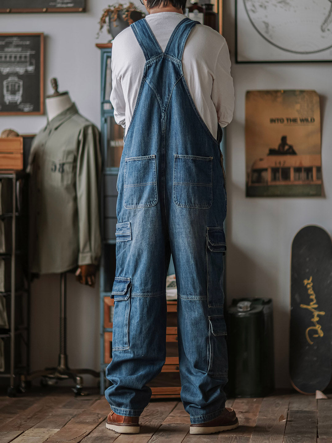 ForgeFlex™ Wide-Cut Denim Overalls — Unleash Freedom and Power in Every Move