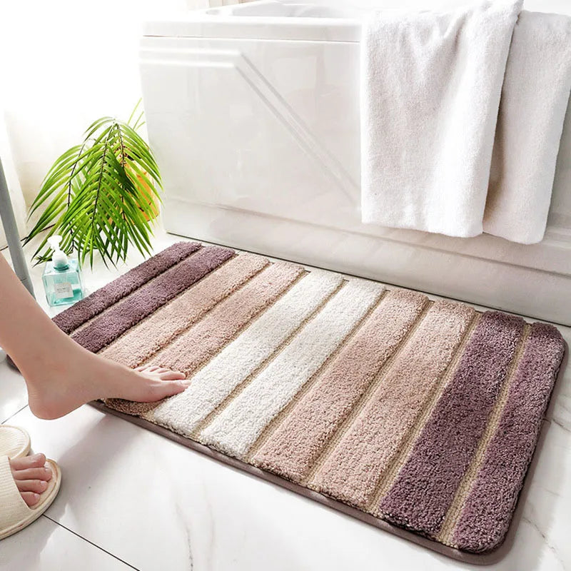 Liora — Organic Cashmere Bath Rug with Non-Slip Backing
