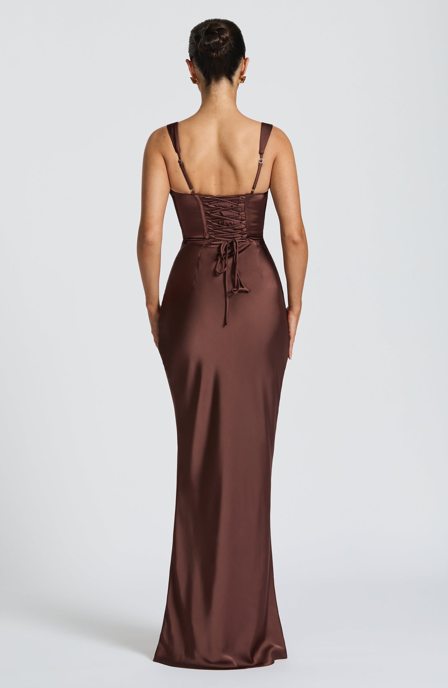 Virelia Maxi Dress - Plum Brown