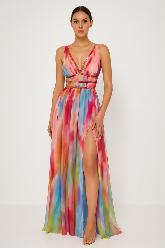 CascadiaLuxe™ Maxi Dress — Turn Every Head with Irresistible Color and Effortless Grace