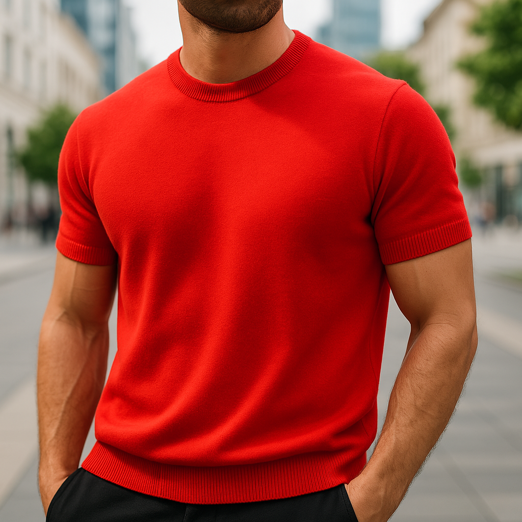 Elara Merino Cashmere T-Shirt — Lightweight Breathable Knitwear for All Seasons