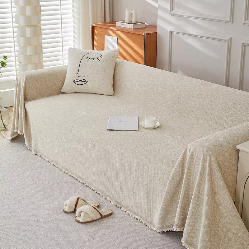 Havenly ā Durable Chenille Couch Cover with Family-Friendly Protection
