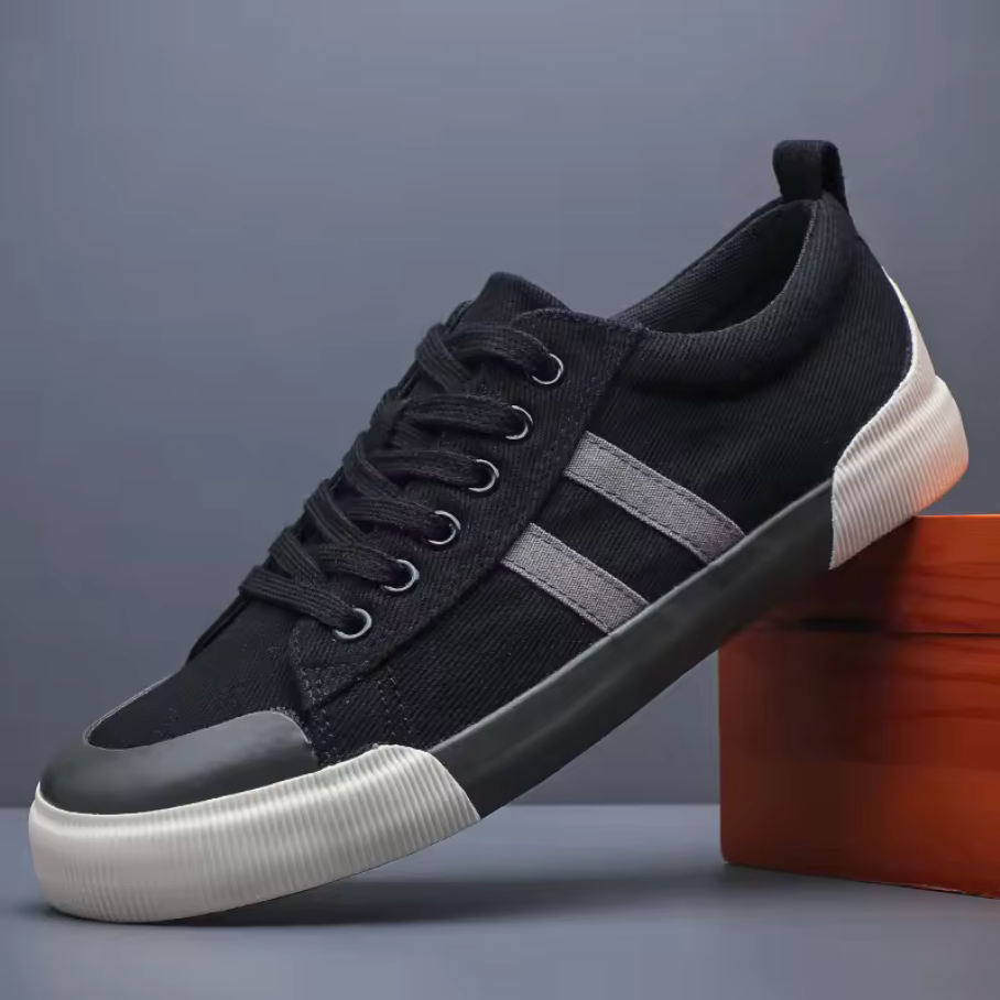 Noven — Breathable Canvas Shoes with Lace-Up Comfort