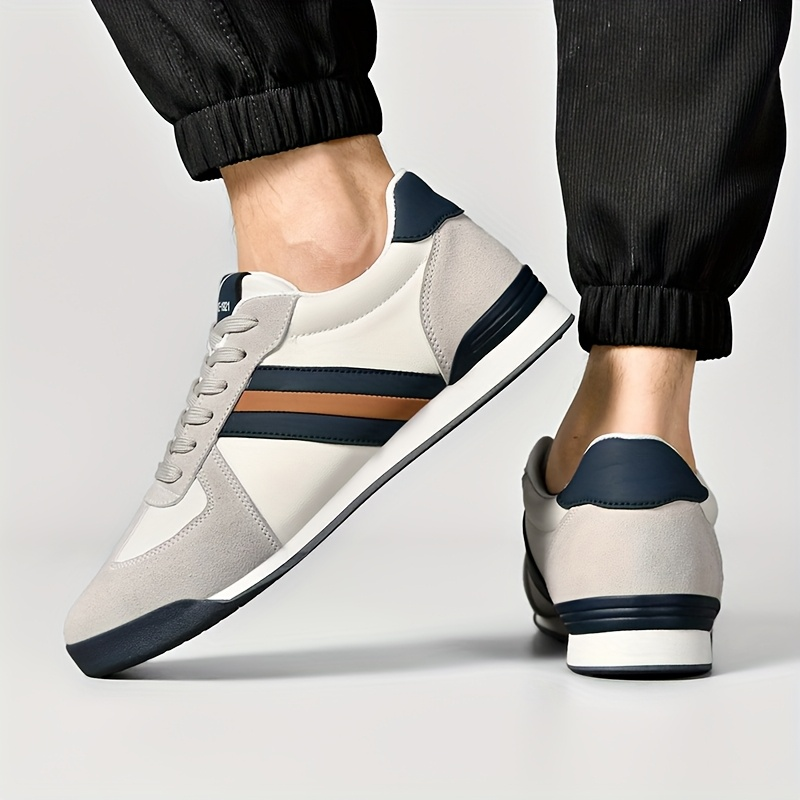 Veroa — Genuine Leather Retro Sneakers with Cushioned Sole