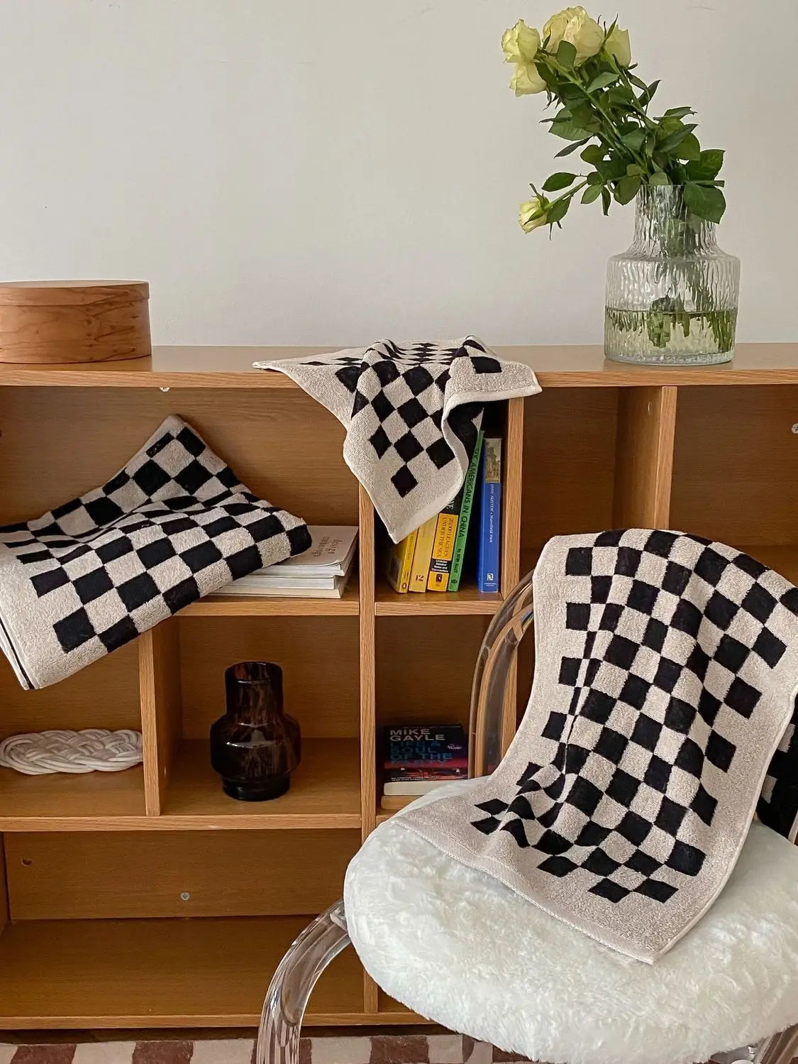 Norla Towels — Organic Cotton Buffalo Plaid Bath Towels