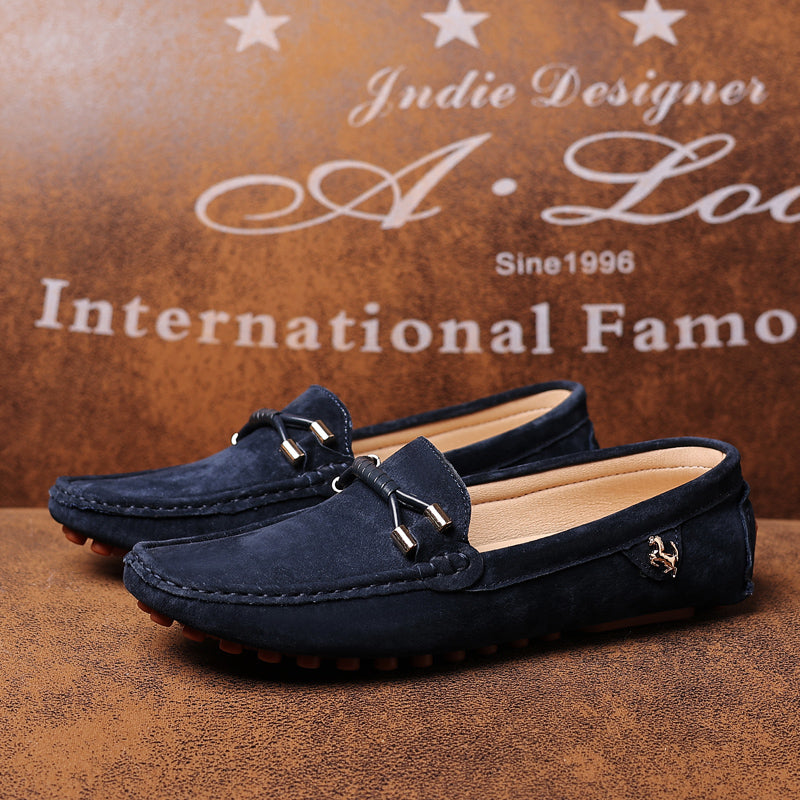 Velorio — Premium Suede Loafers with Cushioned Comfort and Metallic Accents
