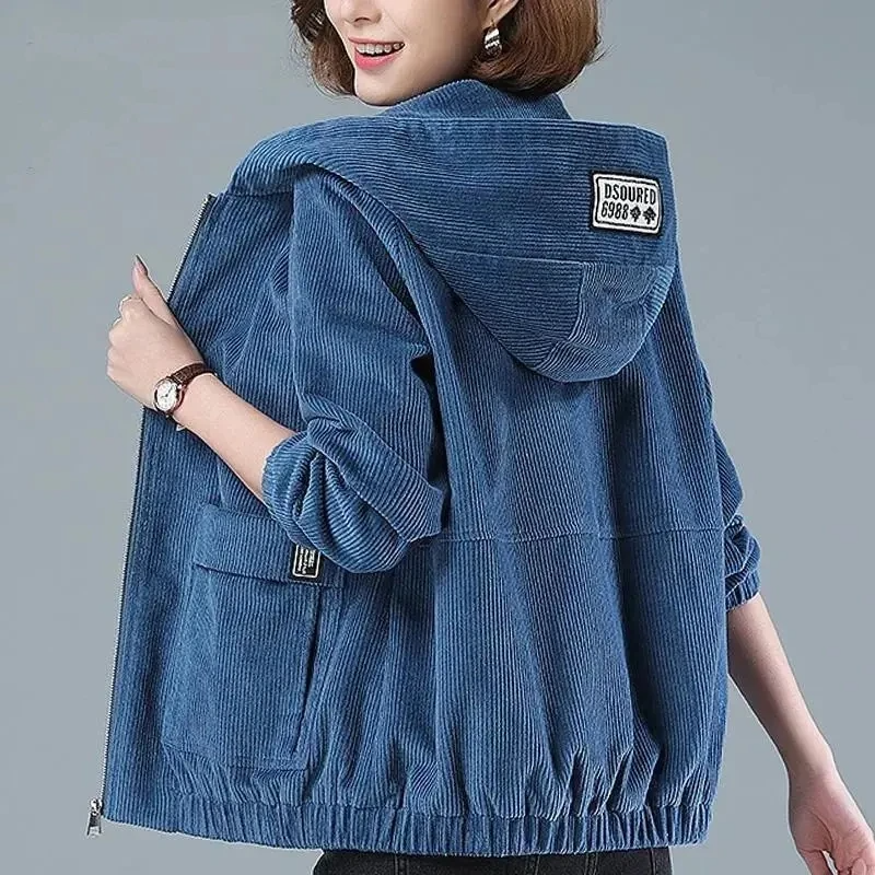 Norla Corduroy Hooded Jacket — Soft Mid-Weight Layering Jacket