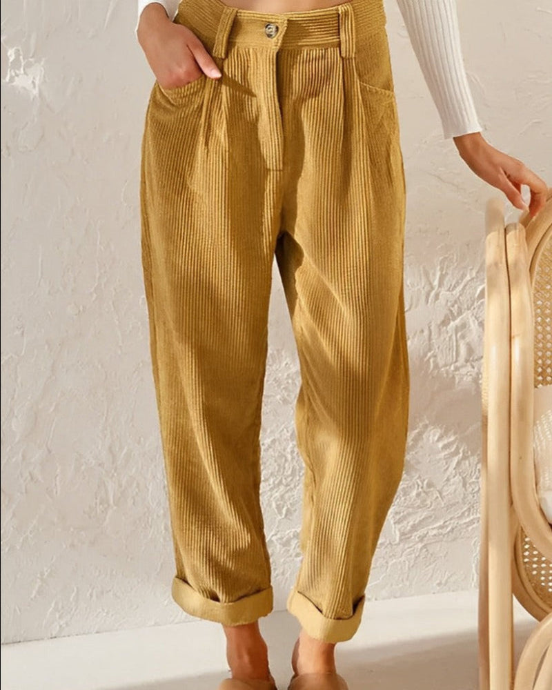 Renly — Comfortable Corduroy Trousers with Lightweight Fit