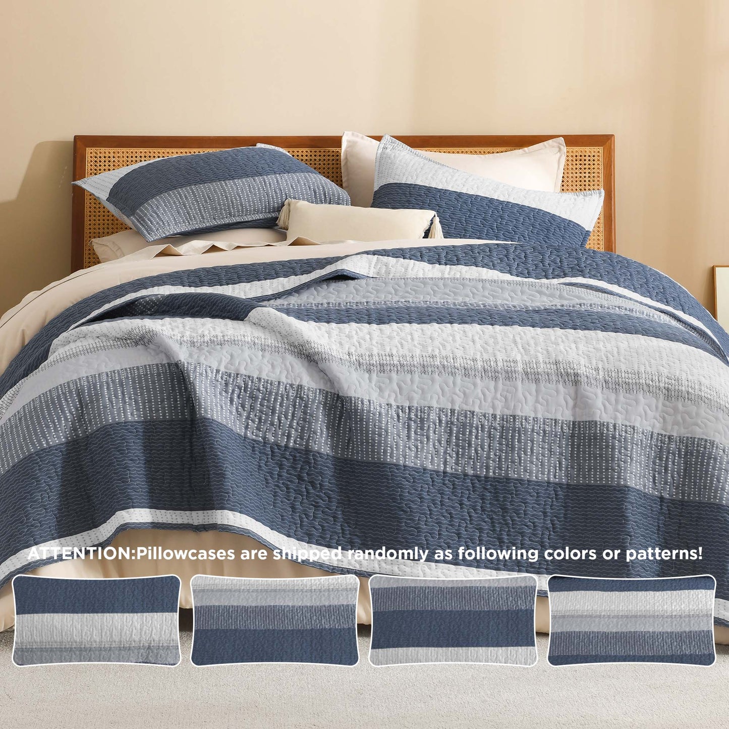 NoirZen™ Quilt Set — Wrap Yourself in Bold Style and All-Season Cloudlike Comfort