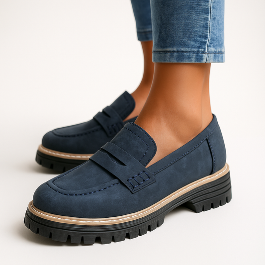 Norla Lugloafers — Chunky Sole Penny Loafers with Cushioned Comfort