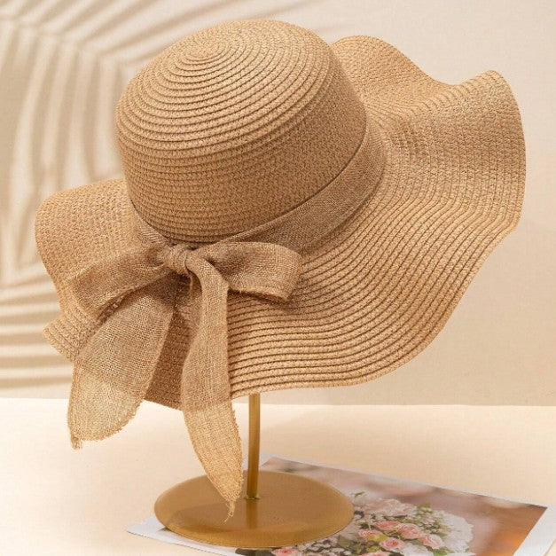 Lioren — Wide-Brim Straw Sun Hat with Adjustable Fit
