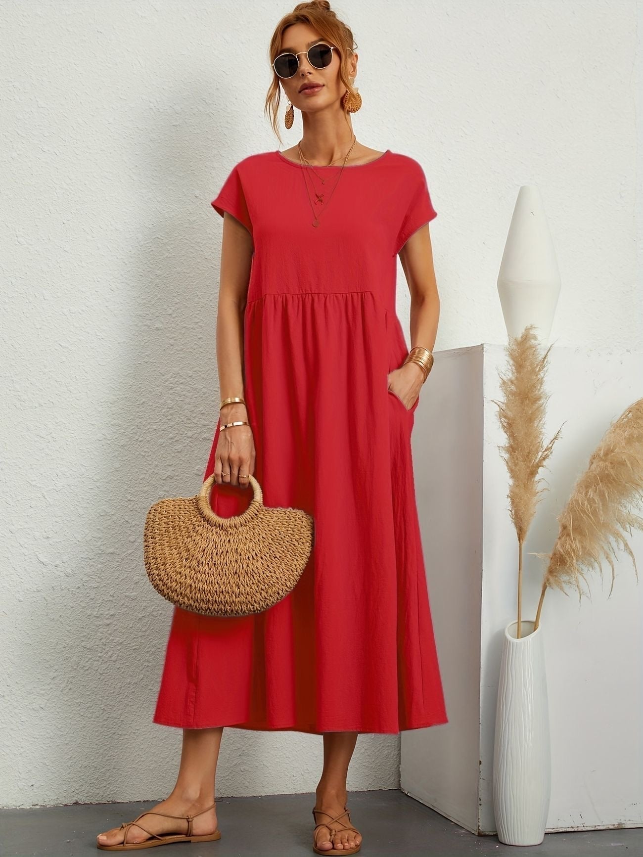 VeraLuxe™ Casual Dress — Effortless Elegance That Commands Every Room