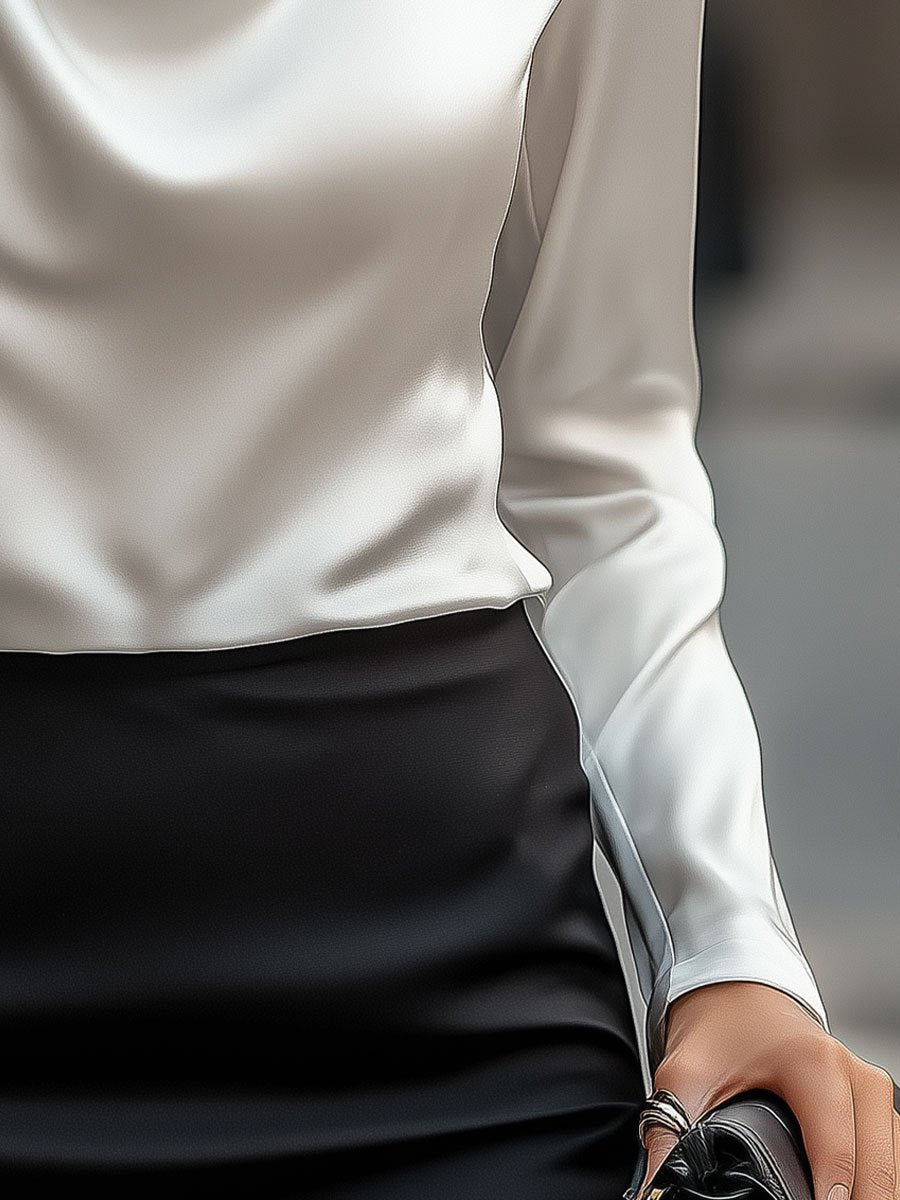 VelaFina™ Satin Blouse — Command Attention with Luxurious Comfort That Celebrates Every Curve
