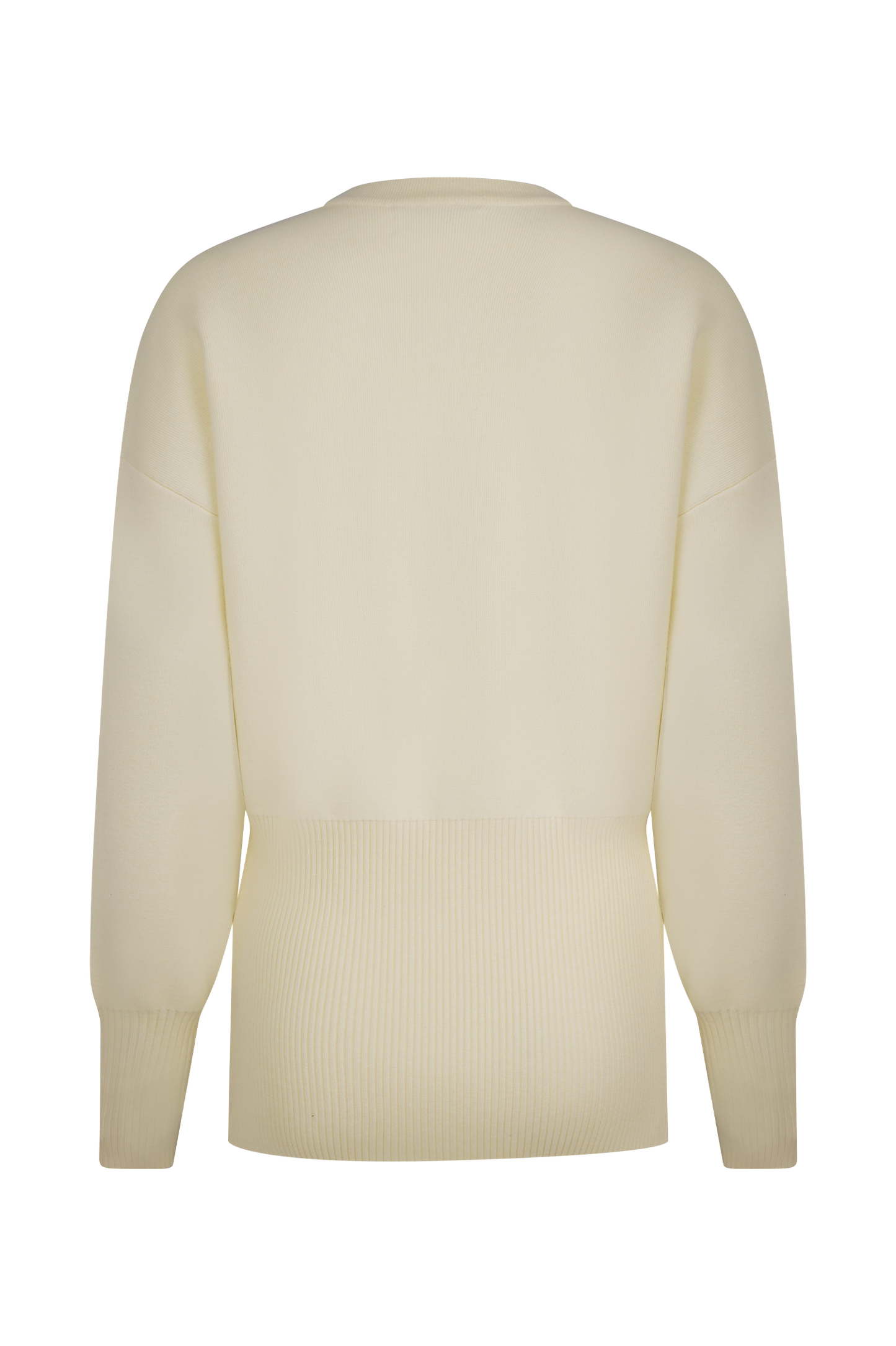 Vexora Buttoned Oversized Cardigan - Ivory