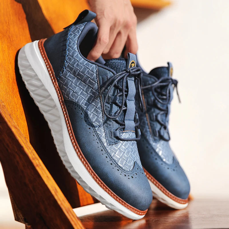 Elynto — Lightweight Genuine Leather Sneakers with Orthopedic Support