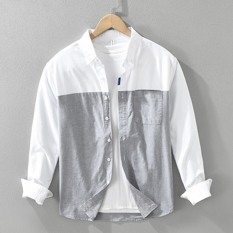 Arleno — Lightweight Cotton Summer Shirt with Two-Tone Design