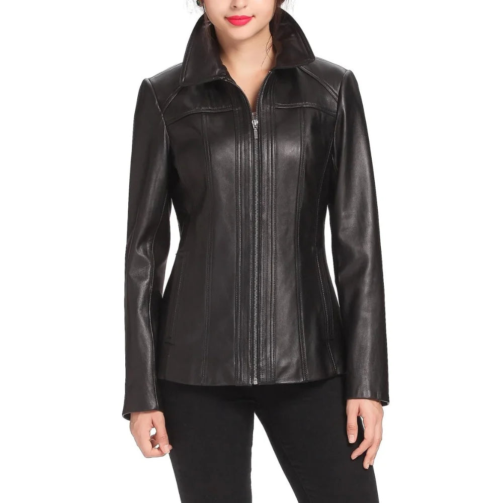 Lambskin Leather Coat™ — Unleash Bold Elegance and Confidence Every Step You Take