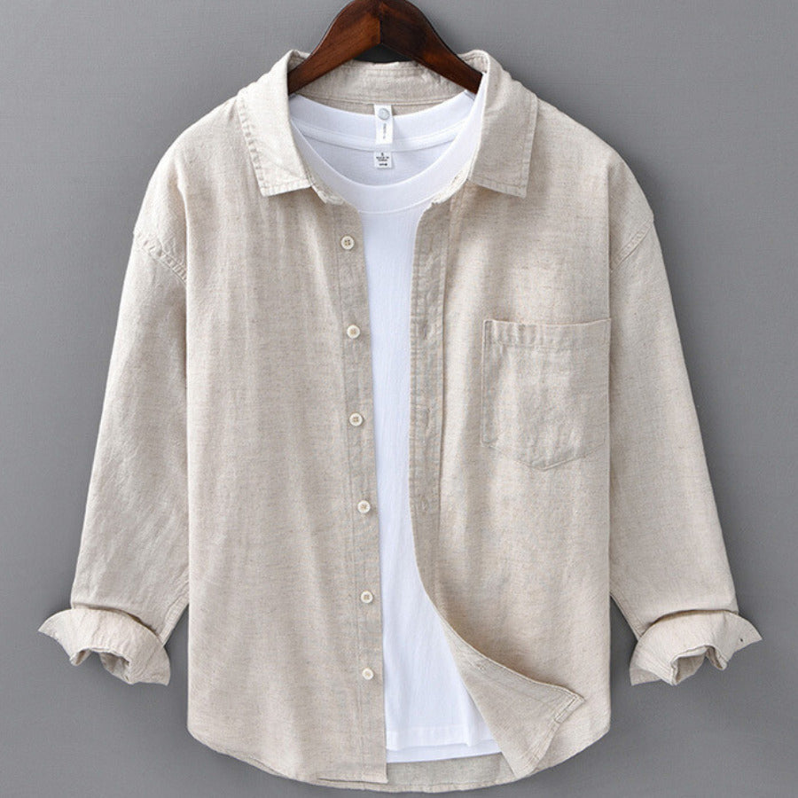 Norla Linen Shirt — Breathable Relaxed Fit Button-Down Shirt
